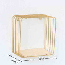 Load image into Gallery viewer, Nordic Iron Hexagonal Grid Wall Shelf Decorative Storage Rack Holder Hanging Wall Shelves Decorative Display Crafts Shelves