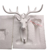Load image into Gallery viewer, Resin Deer Head Animal Wall Hooks Decorative Clothes Display Rack Hook Coat Cap Rack Interior Showcase Wall Bag Key Organizer