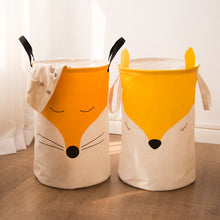 Load image into Gallery viewer, 2019 New Durable Kids Toy Storage Basket couples arctic fox Washing Dirty Clothes Big Basket Folding Waterproof Bathroom Sorter