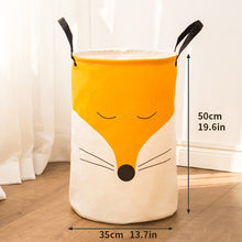 Load image into Gallery viewer, 2019 New Durable Kids Toy Storage Basket couples arctic fox Washing Dirty Clothes Big Basket Folding Waterproof Bathroom Sorter