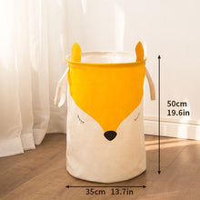 Load image into Gallery viewer, 2019 New Durable Kids Toy Storage Basket couples arctic fox Washing Dirty Clothes Big Basket Folding Waterproof Bathroom Sorter